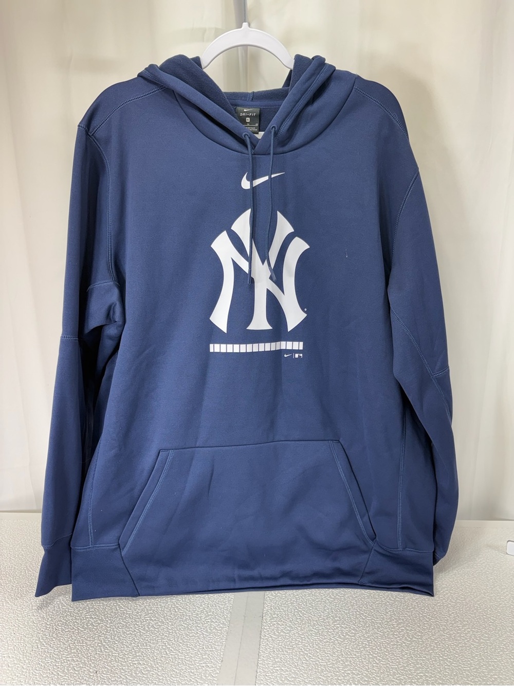 Nike Navy Blue New York Yankees Logo Hoodie 4212